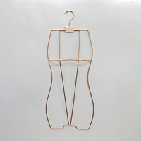 Cintres personnalisés avec logo pour vêtements adultes et enfants, présentoir en métal doré pour maillots de bain et sous-vêtements, pour armoire et magasin