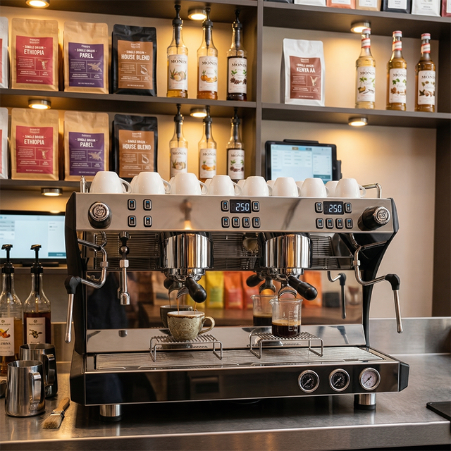 Retro Manual Lever Espresso Machine With 9 Bar for Home Barista Espresso Machine