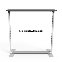 Table de comptoir lumineuse Admax 3.3x3.3FT en tissu PVC extrudé, durable, écologique, portable, LED SEG, pliable sans outil, étanche