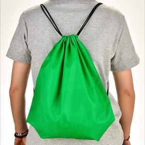 Waterproof Customized logo Small Nylon Small <b>Drawstring</b> Polyester Bag <b>Backpack</b> for Gym Sport Events - Product Image 2