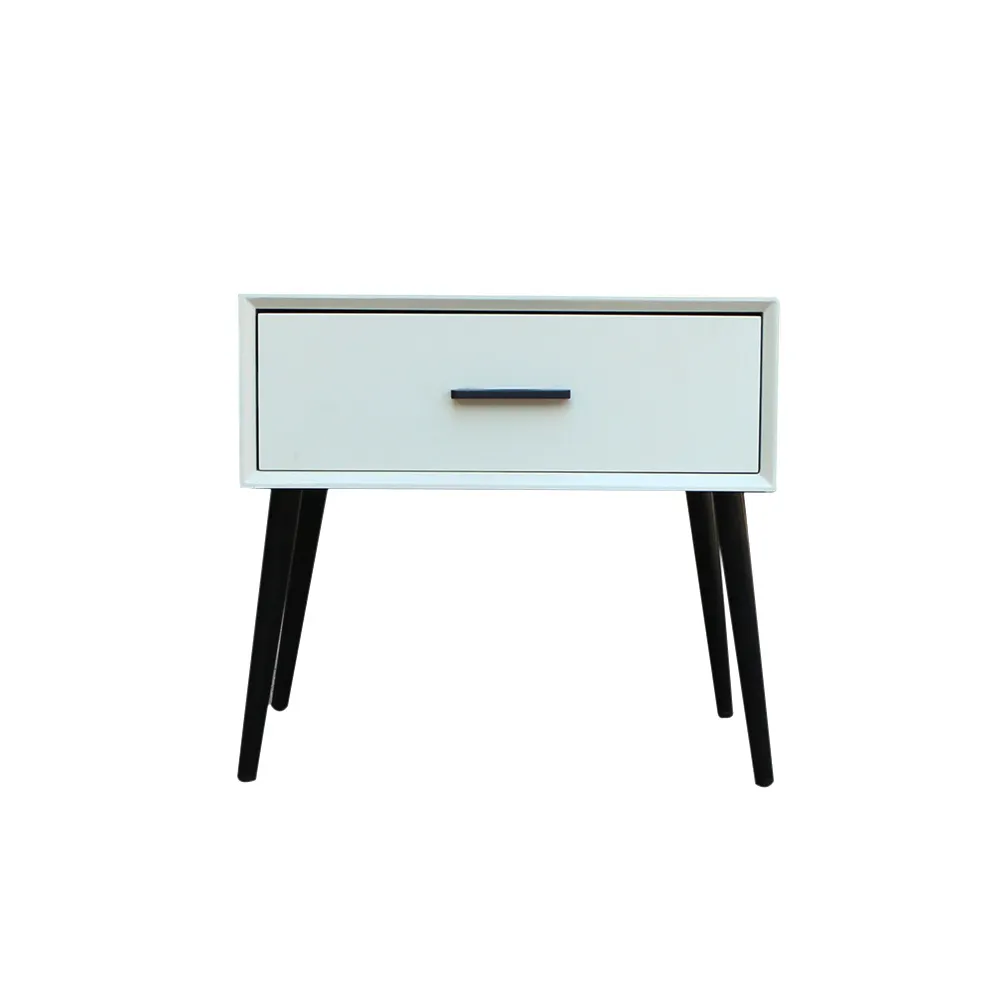 Современный минималистский односпальный стеклянный прикроватный столик, широко используемый в Европейском стиле, шкафы для хранения из массива дерева для спальни