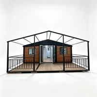 Maison conteneur préfabriquée modulaire extensible à double aile de 20 pieds et 40 pieds pour projet résidentiel en Australie