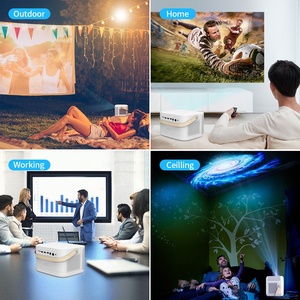 โปรเจ็คเตอร์ดิจิตอลสำหรับเล่นเกม850แอนดรอยด์9ระบบ4K 1080P 2 + 16G โฟกัสอัตโนมัติกลางแจ้งระบบแอนดรอยด์9 3D WiFi 6 memc - Product Image 4