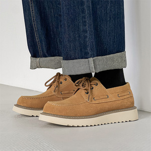 Chaussures habillées décontractées pour hommes en cuir véritable de haute qualité, légères, pour l'automne - Product Image 2