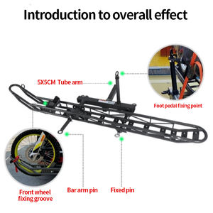 Support de cadre de vélo et de moto tout-terrain robuste pour pare-chocs arrière de voiture bouche carrée <span class=keywords><strong>remorque</strong></span> attelage Camp <span class=keywords><strong>remorque</strong></span> accessoires - Product Image 3