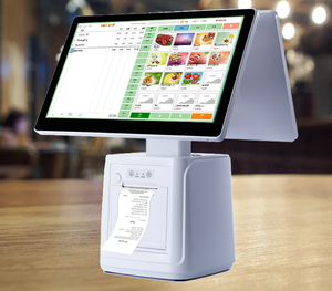 H02 Google GMS Android/Windowsセルフサービスキオスク垂直/水平タッチスクリーンレストランPOSマシン印刷機能付き - Product Image 2