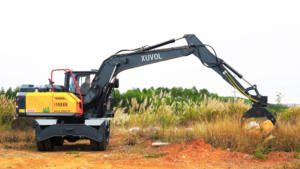 Specializing in Forestry Sugarcane Xuvol Wheel Excavator Machinery with <b>Log</b> Grapple Loader - Product Image 3