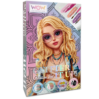 Kit d'art mandala avec paillettes, rideau pour la maison 100% coton - WOW Generation