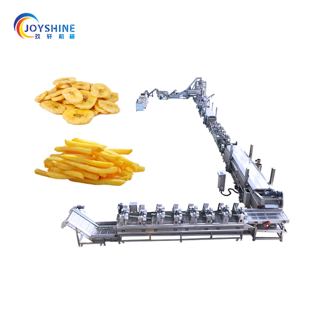 Hot-Selling Full Automatic Continuous Fryer Machine for French Fries Chips Chicke Peanut Potato Deep Frying Production Line