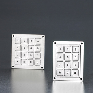 Nhà máy cung cấp IP68 Bàn phím kiểm soát truy cập USB 4x4 ma trận kim loại <span class=keywords><strong>bezel</strong></span> Piezo liên hệ với bàn phím & bàn phím - Product Image 3