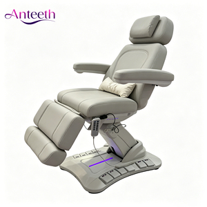 Camilla Facial Eléctrica con Respaldo Ajustable de 4 Motores para Tratamientos Estéticos, Masajes y Extensiones de Pestañas - Product Image 1