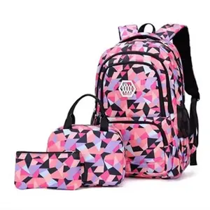 2024 Cute Large Capacity Children School Bags Girls Travel Knapsack Teens fashion 3pcs/set Backpack Set