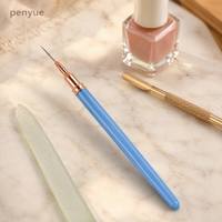 UNA GELLA – Lot de 5 stylos liner professionnels pour nail art, métalliques, avec pinceaux fins pour détails de vernis gel, tailles 7-25 mm