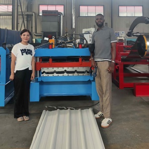 카메룬에서의 건축 자재 아연 도금 강판 지붕 시트 제조 기계 스테인리스 스틸 IBR 지붕 시트 제조 기계 - Product Image 2