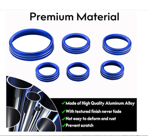 2021-2025 cho Ford Bronco nội thất phụ kiện AC Knob Bìa khối lượng Temp nút điều khiển vòng TRIM-<span class=keywords><strong>Red</strong></span> 6 cái giao diện điều khiển chuyển đổi - Product Image 4