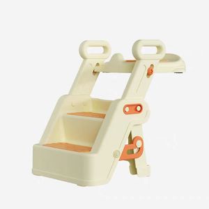 Childrens <b>Step</b> <b>Stool</b> With Toilet Seat Multifunctional For 2-4 Years Kids Potty Training Aid PP Material Zhejiang Made - Product Image 2
