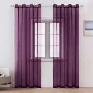 <span class=keywords><strong>Crema</strong></span> di Colore Solido del commercio all'ingrosso di Tulle Modern Living Room Tende Trasparenti, Ultima Camera Da Letto Finestra Della Cucina Tende Trasparenti/ - Product Image 6