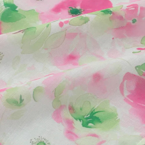 Écharpe à fleurs imprimées tendance, châle en coton et lin, foulard carré en soie, écharpe adaptée au printemps et à l'automne pour femmes - Product Image 4