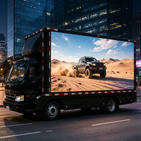 Écran LED monté sur camion, écran numérique mobile extérieur pour la publicité et la promotion sur véhicule