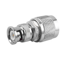 Connecteur coaxial RF BNC mâle vers N mâle, adaptateur 50 ohms en cuivre pur, faible perte 1.15 VSWR DC-6GHz pour équipement de communication RF
