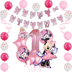 Ensemble de ballons pour enfants Mickey et <span class=keywords><strong>Minnie</strong></span>-Articles de décoration pour la fête d'anniversaire de bébé. - Product Image 2