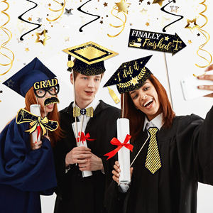 Huancai - 30 Accesorios para Fotomatón de Graduación de Abogado con Palitos, Kit de Accesorios para Selfies para Fiestas de Graduación de la Facultad de Derecho - Product Image 5