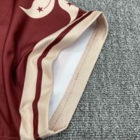 Maillot de football polo personnalisé sérigraphié 100 % polyester à manches courtes, style rétro, avec logo et numéro personnalisés pour équipe, devant et dos, modèle chinois