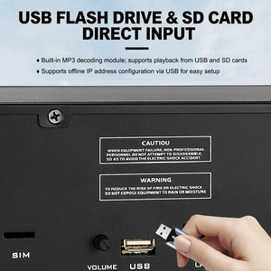 Controlador de Transmisión IP IP-RS08, Sistema de PA, Sistema de Sonido Profesional, <span class=keywords><strong>Amplificador</strong></span> de Potencia Digital Clase D, <span class=keywords><strong>Amplificador</strong></span> con Control Remoto Ethernet - Product Image 4
