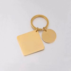 Llavero de Metal Personalizado con Fecha, Calendario y Código QR Grabado, Llavero de Acero Inoxidable con Disco Cuadrado en Blanco - Product Image 2