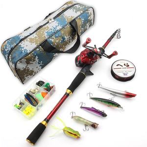 Newbility 1.8m 2.1m 2.4m 2.7m moulinet de pêche et leurre télescopique poids <span class=keywords><strong>7</strong></span>-<span class=keywords><strong>28g</strong></span> M <span class=keywords><strong>canne</strong></span> de pêche au lancer électrique Kit de ligne de leurre Combo - Product Image 2