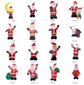 Cheap Price Inflatable Outdoor Christmas Santa Decorations For Festival Party