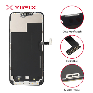 Écran OLED souple original Yiifix de haute qualité pour iPhone 13 Pro Max XS XR <span class=keywords><strong>12</strong></span> 14 15 16 17, numériseur et écrans LCD de téléphone portable en gros - Product Image 4