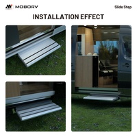 Marchepied automatique pour camping-car MOBORV, en alliage d'aluminium robuste, imperméable, durable, pour extérieur, à glissière simple