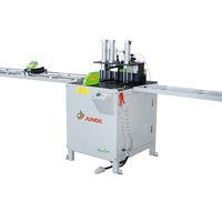 Máquina de Corte de Precisión JUNDE de 90 Grados para Marcos de Fotos, Puertas y Ventanas, Procesamiento de Aluminio, Cabezal Único, 220V/380V, 2200W
