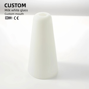 BO VIDRO Boca Soprado Claro Opala Branco Alto Borosilicato Vidro Quartz Tubo para Abajur - Product Image 1