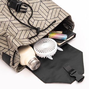 Sac à dos simple et tendance, écologique, grande capacité, motif diamant géométrique - Product Image 4