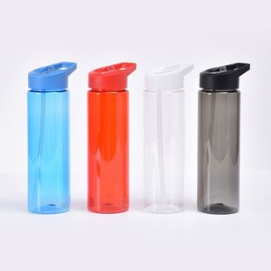 Gobelet de voyage jetable de 700 ml avec paille, en plastique PS, pour usage extérieur, avec bec verseur, idéal pour l'école, la salle de sport, le camping - Product Image 1