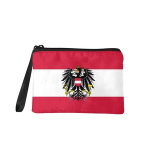 Pochette zippée personnalisée avec drapeau de la <span class=keywords><strong>Tunisie</strong></span>, sac à main, porte-monnaie, sac portable pour femmes et hommes, cadeau à bas prix, vente en gros d'usine - Product Image 4