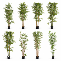 Bambou Artificiel Réaliste avec Feuilles Vertes en Pot – Décoration Intérieure pour Maison, Restaurant, Magasin – Vente en Gros Direct Usine