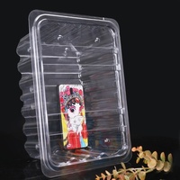 Grand récipient en plastique transparent pour collations de boulangerie boîtes d'emballage réutilisables de stockage de nourriture de pain de gâteau