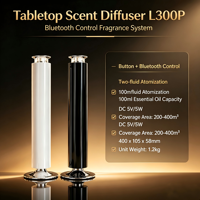 Diffuseur d'arômes intelligent de luxe à piles, sans eau, pour huiles essentielles, en métal, 100 ml, chargement Type-C, éclairage RGB, pour table, usage domestique