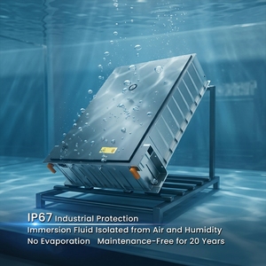 Conteneur BESS SCU à immersion liquide de 20 pieds, 2 MWh, 1000 kW, avec PCS-Transformateur intégré pour le soutien du réseau électrique - Product Image 1