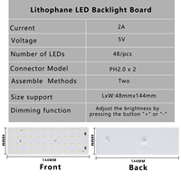 Kit de rétroéclairage LED blanc CMYK pour imprimante 3D Bambu Lab avec alimentation USB Type-C KC009 KC010