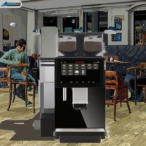 Thương mại hoàn toàn tự động 7 ''Màn hình cảm ứng lớn Máy pha cà phê lớn hơn đậu Container có thể làm cho 21 loại cà phê-pháp Tây Ban Nha - Product Image 3