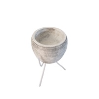 Support métallique moderne pour pot de fleurs de jardin, idéal pour l'extérieur et la présentation au sol à la maison - Grande Vente