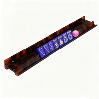 Support de tuiles de Mahjong américain en lucite motif tortue personnalisé, avec poussoir magnétique pratique