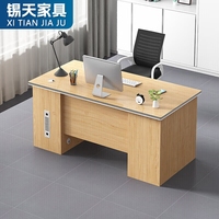 Ensemble de mobilier de bureau moderne en XTBGZ-002 panneau de mélamine bureau et chaise en forme de L Table de travail pour le personnel et les employés de bureau