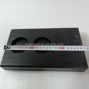 Blocs de chêne <span class=keywords><strong>en</strong></span> placage de couleur naturelle avec 2 fentes Présentoir <span class=keywords><strong>en</strong></span> <span class=keywords><strong>bois</strong></span> pour base de distributeur de <span class=keywords><strong>savon</strong></span> liquide et bouteilles à pompe Socle <span class=keywords><strong>en</strong></span> <span class=keywords><strong>bois</strong></span> - Product Image 6