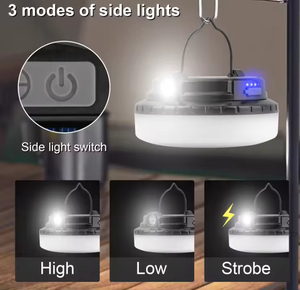 LED String Lights Solar Powered Camping Lantern for Indoor and Outdoor Use <b>ABS</b> Body Lantern - Product Image 3