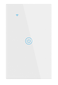 Panel Kaca DS-121JL 1 <span class=keywords><strong>Gang</strong></span> <span class=keywords><strong>Single</strong></span> Zero Fire IP66 WiFi Connect Alexa Google Touchable Tuya Zigbee untuk Saklar Dinding Rumah Pintar - Product Image 3